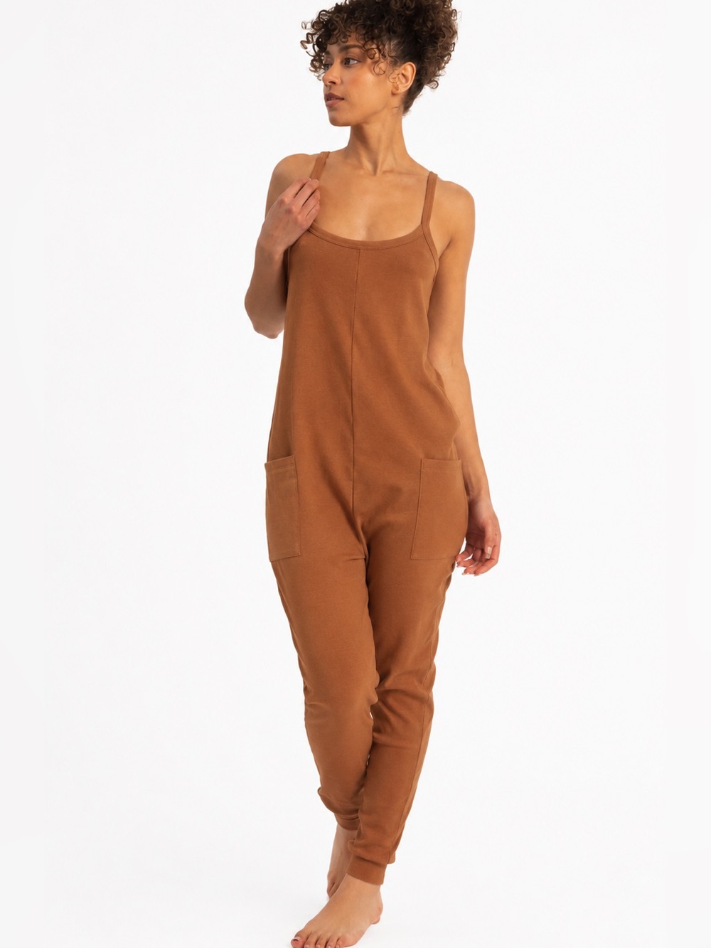 Paper Label Nicola Playsuit Timber Tan Lounge Romper FP Hot Shot Inspired 14-16